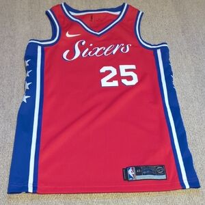 Mens Nike Philadelphia 76ers #25 Ben Simmons Jersey Size 40 Swingman